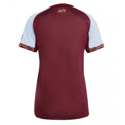 Ženski Nogometni dresi Aston Villa Domači 2025-26 Kratek Rokav Ženski Nogometni dresi Aston Villa Domači 2025-26 Kratek Rokav